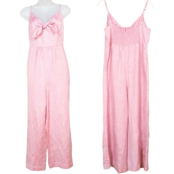 Loft Linen Jumper NWT Wide Leg Sleveless Pink Women's Size 6 - Picture 3 of 7